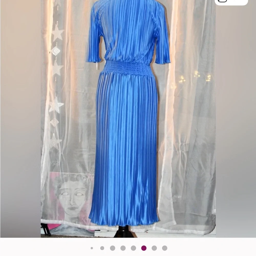 DKNY Women's Vibrant Blue Midi Dress - Picture 10 of 12
